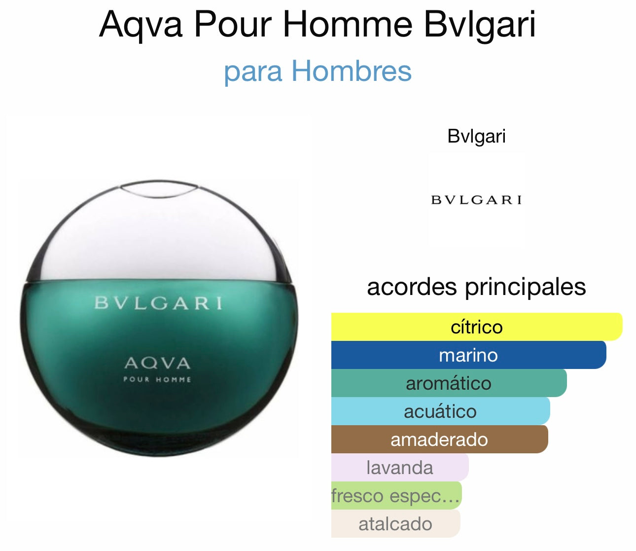 BVLGARI AQVA #78 HOMBRE
